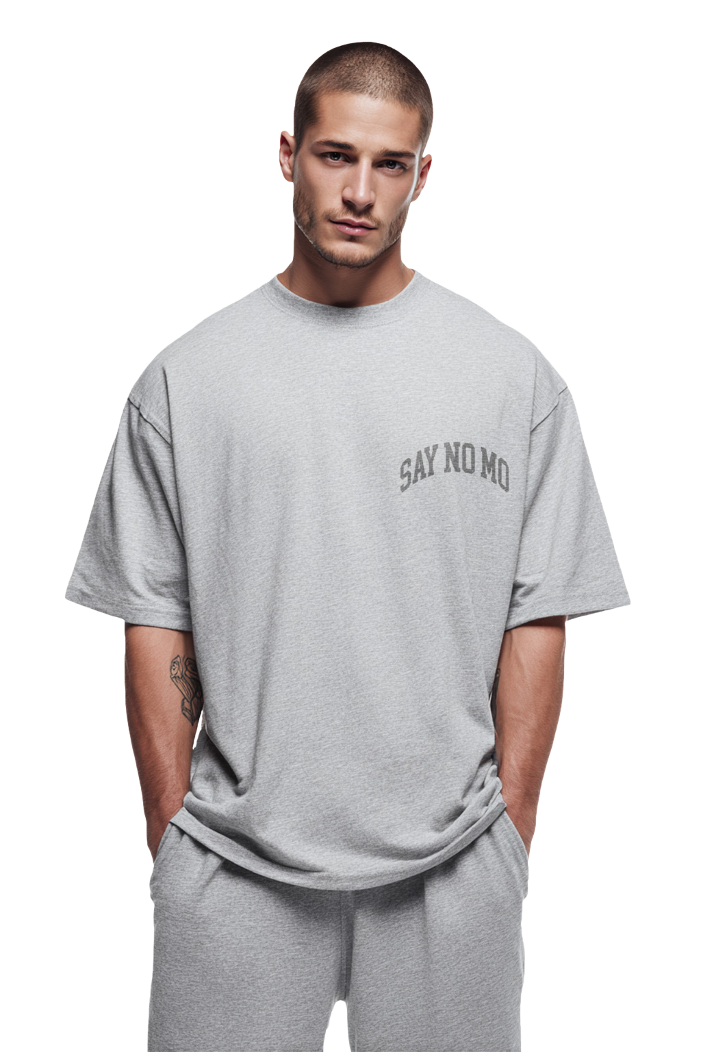 Say No Mo - Smash Everybody Backprint Shirt [grey]