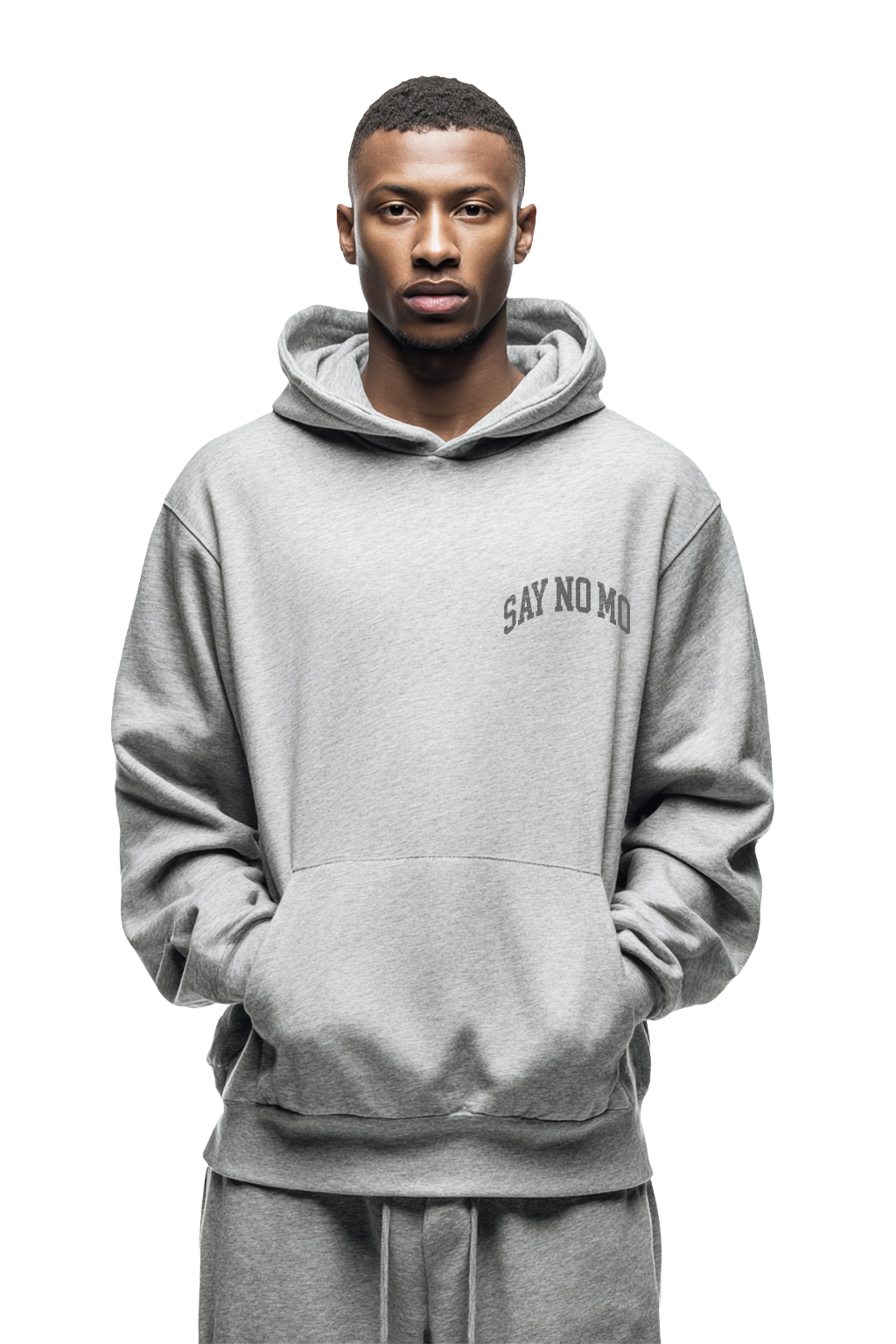 Say No Mo - Smash Everybody Backprint Hoodie [grey]
